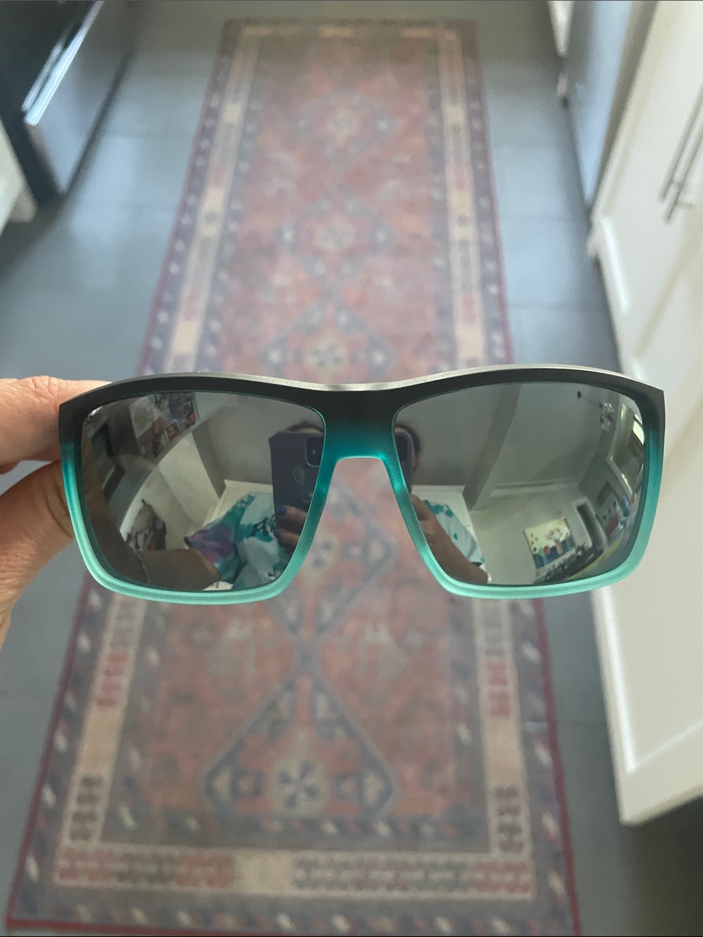 Costa TealToBlack Fade Shield Sunglasses